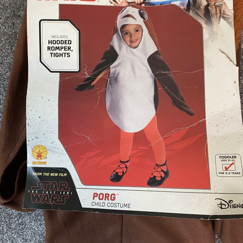 STAR WARS PORG Costume Toddler 2T 3T‎ Baby The Last Jedi Purim NEW Halloween